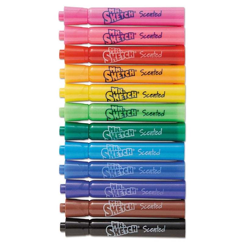 Mr. Sketch Scented Washable Markers, Chisel Tip Marker, Assorted Colors, 36 Count - Image 4